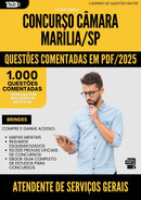 1000 Questões Comentadas para Concurso Atendente De Servicos Gerais Camara da Prefeitura Marilia Sp 2025 - 1000 Questões