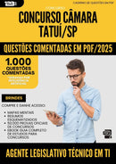 1000 Questões Comentadas para Concurso Agente Legislativo Tecnico Em Ti Camara da Prefeitura Tatui Sp 2025 - 1000 Questões
