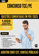 1000 Questões Comentadas para Concurso Auditor Controle Externo Contas Publicas da Prefeitura Saude Tce Pe 2025 - 1000 Questões