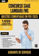 1000 Questões Comentadas para Concurso Ajudante De Servicos Saae da Prefeitura Lambari Mg 2025 - 1000 Questões