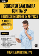 1000 Questões Comentadas para Concurso Agente Administrativo Saae da Prefeitura Barra Bonita Sp 2025 - 1000 Questões