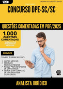1000 Questões Comentadas para Concurso Analista Juridico Dpe Sc 2025 - 1000 Questões