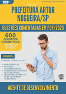 1000 Questões Comentadas para Concurso Agente De Desenvolvimento Infantil da Prefeitura Artur Nogueira Sp 2025 - 600 Questões