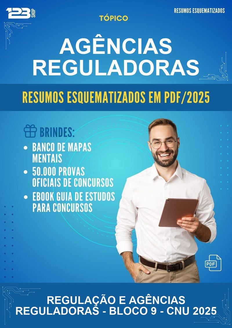 Resumos Esquematizados de Agências Reguladoras - Regulação E Agências Reguladoras - Bloco 9 - CNU 2025
