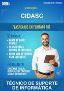 Flashcards em PDF para o Concurso Cidasc para Técnico de Suporte de Informática - 1000 Flashcards