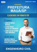 Flashcards em PDF para o Concurso Prefeitura Mauá/SP para Engenheiro Civil - 1000 Flashcards