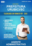 Flashcards em PDF · Prefeitura Urubici/SC - Agente Administrativo - 1000 Flashcards | Aprova Digital