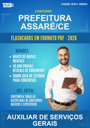 Flashcards em PDF · Prefeitura Assaré/CE - Auxiliar de Serviços Gerais - 1000 Flashcards | Aprova Digital
