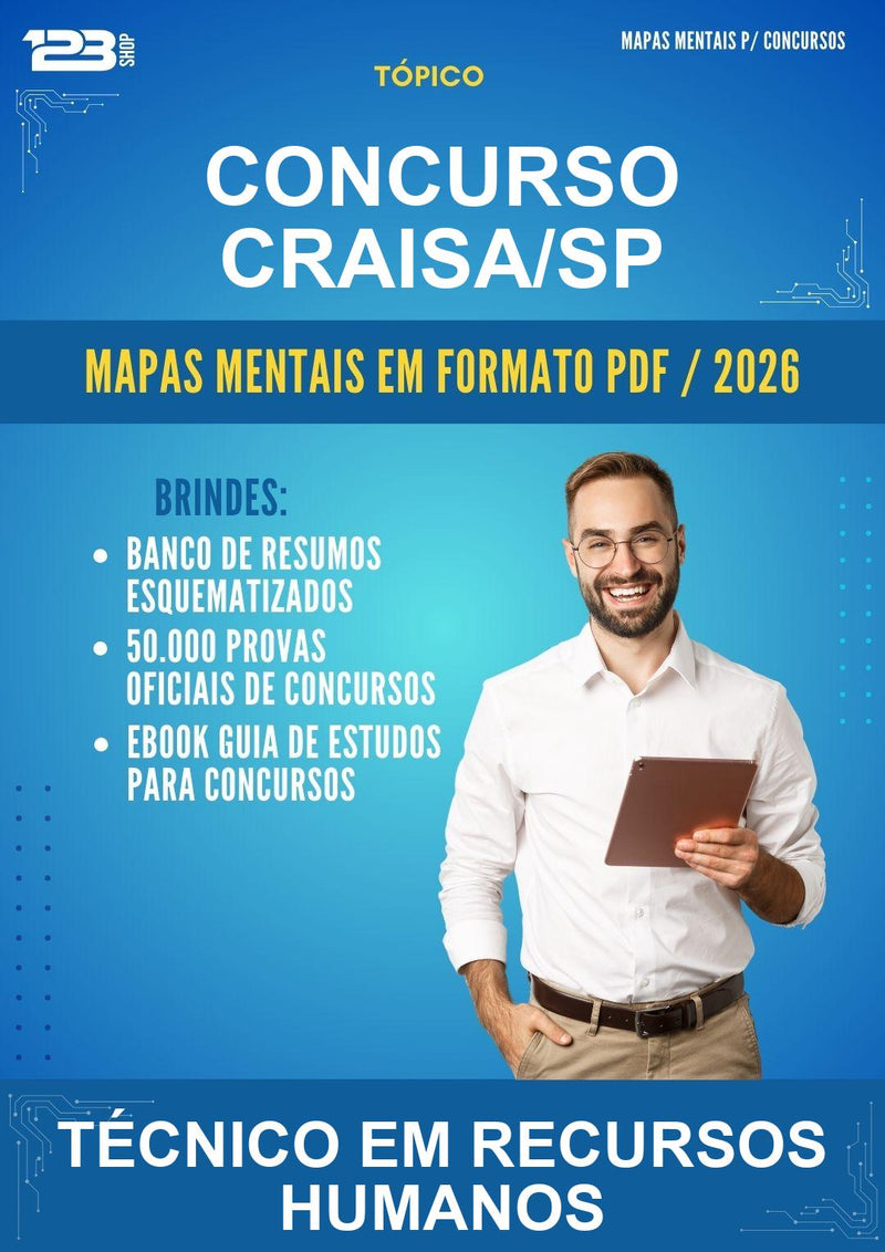 Mapas Mentais para o Concurso Concurso Craisa/SP para Técnico Em Recursos Humanos