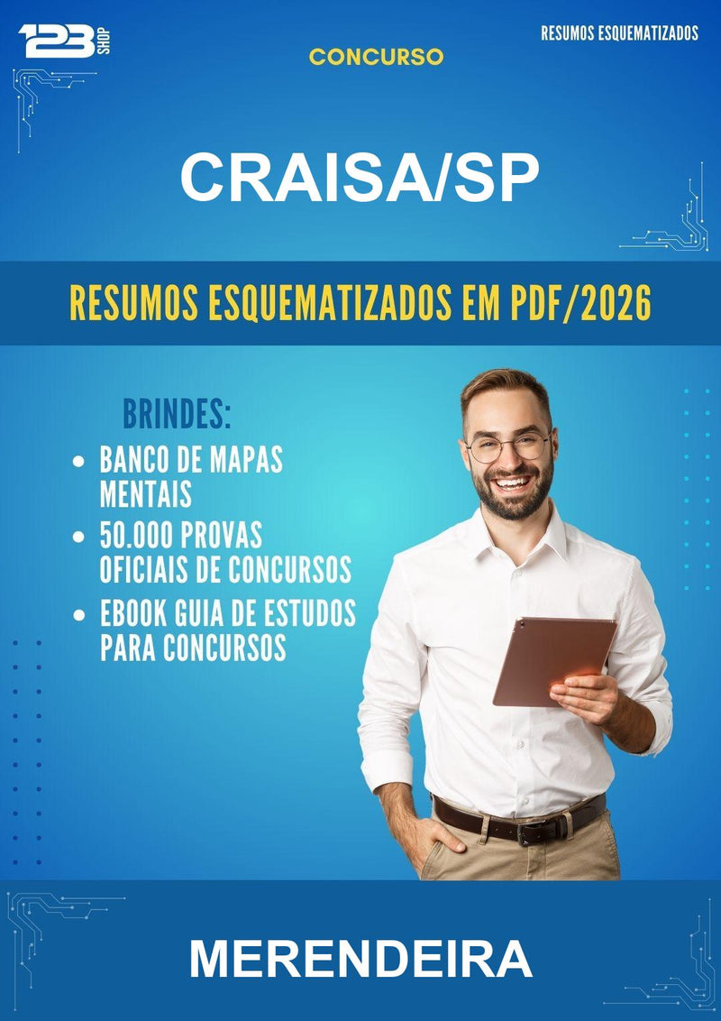 Resumos Esquematizados para o Concurso Craisa/SP para Merendeira