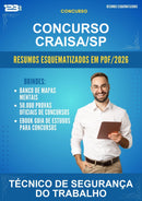 Resumos Esquematizados para o Concurso Concurso Craisa/SP para Técnico de Segurança do Trabalho