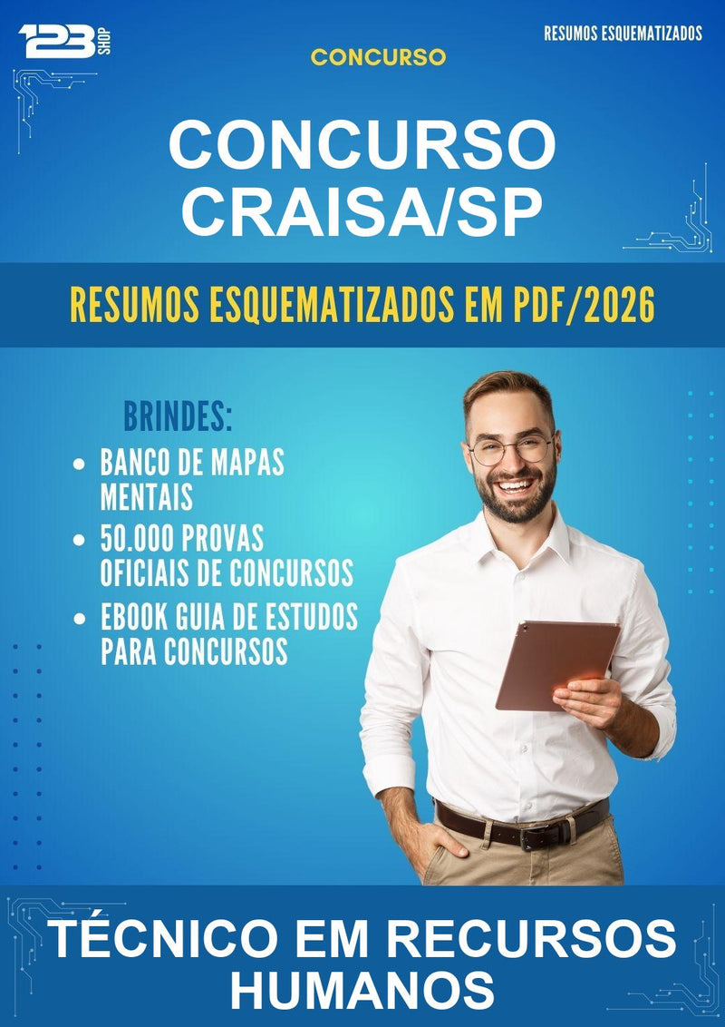 Resumos Esquematizados para o Concurso Concurso Craisa/SP para Técnico Em Recursos Humanos