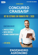 Kit de Estudos para o Concurso Concurso Craisa/SP para Engenheiro Agrônomo