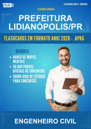 Flashcards Anki para o Concurso Prefeitura Lidianópolis/PR para Engenheiro Civil - 400 Flashcards