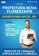 Flashcards Anki para o Concurso Prefeitura Nova Floresta/PB para Monitor de Crianças Atípicas Nova Floresta - 400 Flashcards