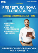 Flashcards Anki para o Concurso Prefeitura Nova Floresta/PB para Professor Psicopedagogo Nova Floresta - 400 Flashcards