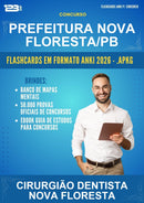 Flashcards Anki para o Concurso Prefeitura Nova Floresta/PB para Cirurgião Dentista Nova Floresta - 400 Flashcards
