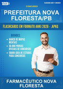 Flashcards Anki para o Concurso Prefeitura Nova Floresta/PB para Farmacêutico Nova Floresta - 400 Flashcards