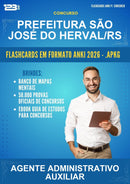 Flashcards Anki para o Concurso Prefeitura São José do Herval/RS para Agente Administrativo Auxiliar - 400 Flashcards