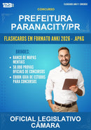 Flashcards Anki para o Concurso Prefeitura Paranacity/PR para Oficial Legislativo Câmara - 400 Flashcards