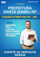Flashcards Anki para o Concurso Prefeitura Santa Isabel/SP para Agente de Serviços Gerais - 400 Flashcards