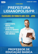 Flashcards Anki para o Concurso Prefeitura Lidianópolis/PR para Professor de Educação Básica - 600 Flashcards