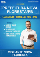 Flashcards Anki para o Concurso Prefeitura Nova Floresta/PB para Vigilante Nova Floresta - 600 Flashcards