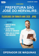 Flashcards Anki para o Concurso Prefeitura São José do Herval/RS para Operador de Máquinas - 600 Flashcards