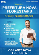 Flashcards em PDF para o Concurso Prefeitura Nova Floresta/PB para Vigilante Nova Floresta - 400 Flashcards