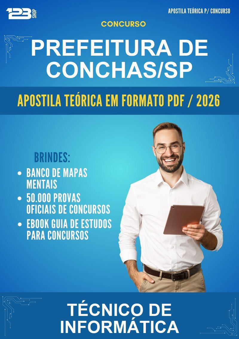 Apostila Teórica para o Concurso Prefeitura de Conchas/SP para Técnico de Informática