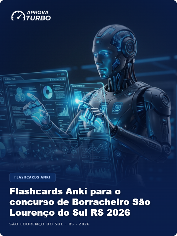 Flashcards Anki para o concurso de Borracheiro São Lourenço do Sul RS 2026 - 2.000 Flashcards