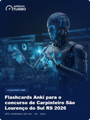 Flashcards Anki para o concurso de Carpinteiro São Lourenço do Sul RS 2026 - 2.000 Flashcards