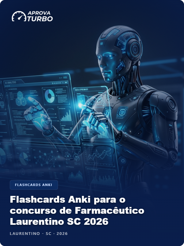 Flashcards Anki para o concurso de Farmacêutico Laurentino SC 2026 - 2.000 Flashcards