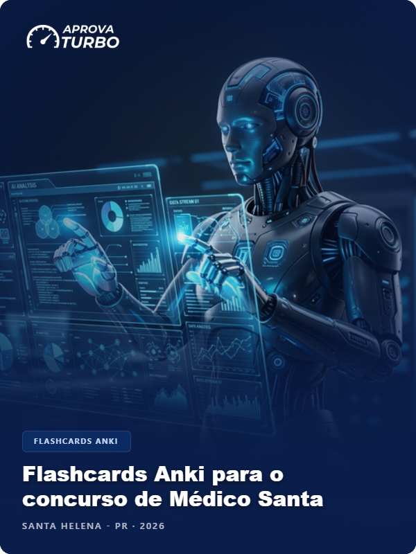 Flashcards Anki para o concurso de Médico Santa Helena PR 2026 - 1.000 Flashcards