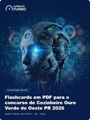 Flashcards em PDF para o concurso de Cozinheiro Ouro Verde do Oeste PR 2026 - 1.000 Flashcards