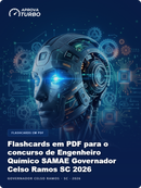 Flashcards em PDF para o concurso de Engenheiro Químico SAMAE Governador Celso Ramos SC 2026 - 2.000 Flashcards