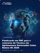 Flashcards em PDF para o concurso de Técnico em Agrimensura Governador Celso Ramos SC 2026 - 2.000 Flashcards