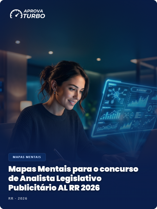 Mapas Mentais para o concurso de Analista Legislativo Publicitário AL RR 2026